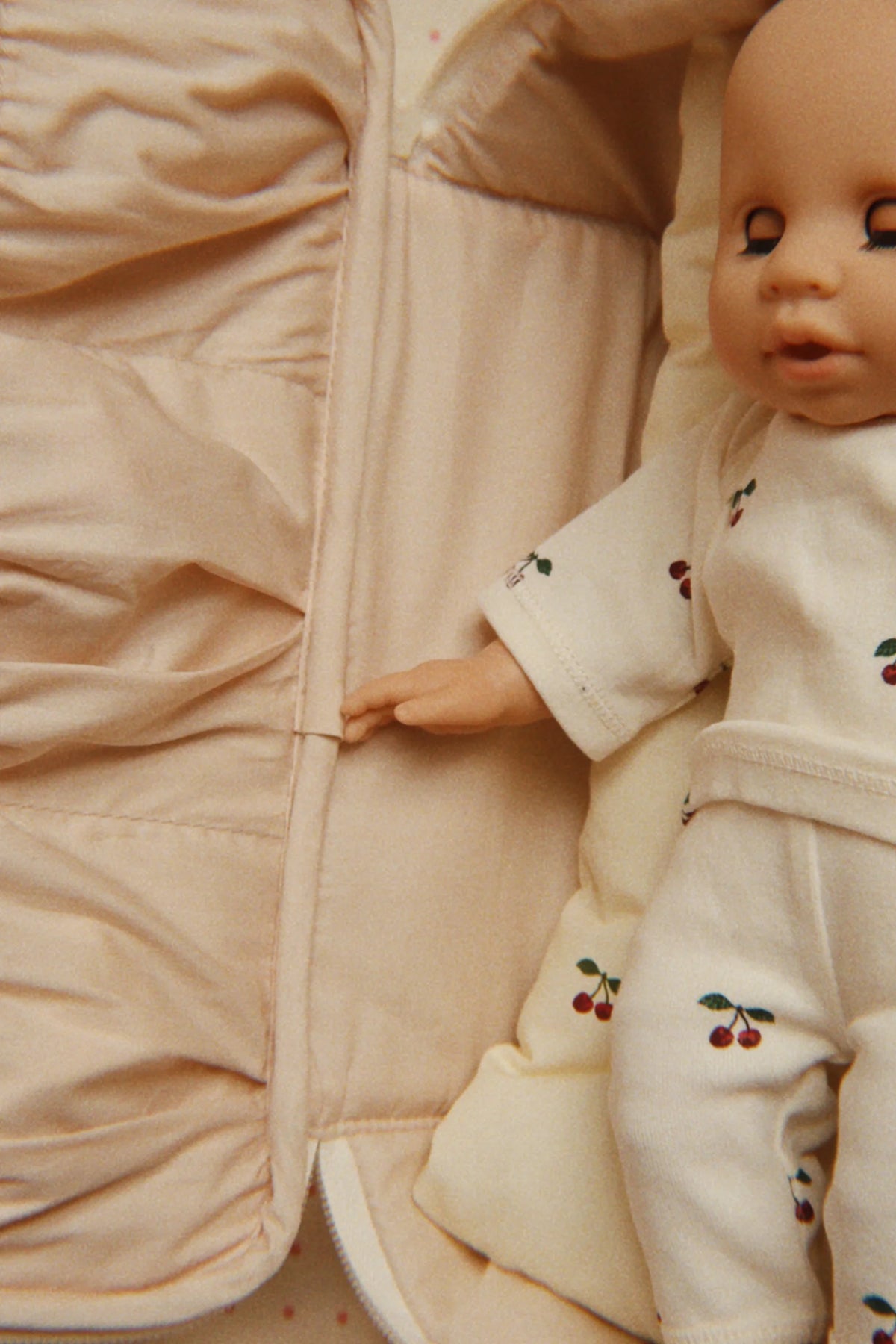 Lalka Baby Doll Nursery Suitcase PINK CHECK