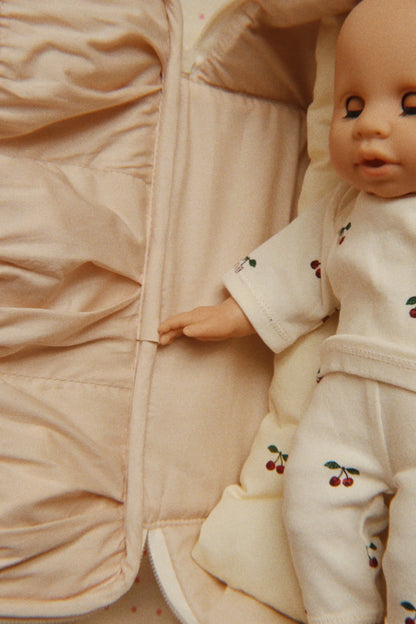 Lalka Baby Doll Nursery Suitcase PINK CHECK