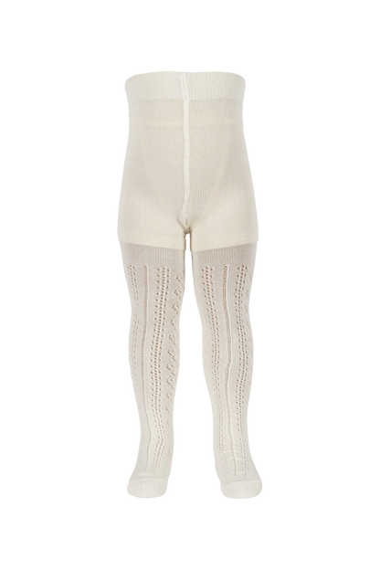 2-balení žakárových punčochových kalhot NAVY/OFF WHITE