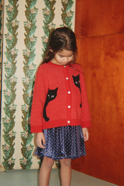 Sweter Belou Cardigan CAT ROUGE