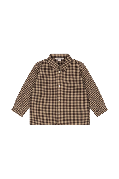 Koszula Foret Ls Shirt GOTS CHOCOLATE CHECK