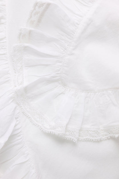Ozdobny szal Beatrice Scarf WHITE