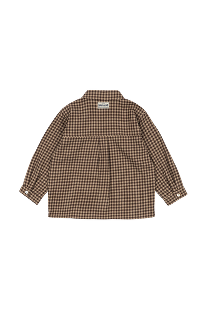 Koszula Foret Ls Shirt GOTS CHOCOLATE CHECK