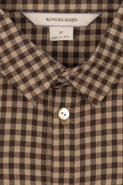 Koszula Foret Ls Shirt GOTS CHOCOLATE CHECK