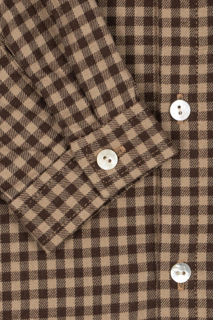 Koszula Foret Ls Shirt GOTS CHOCOLATE CHECK
