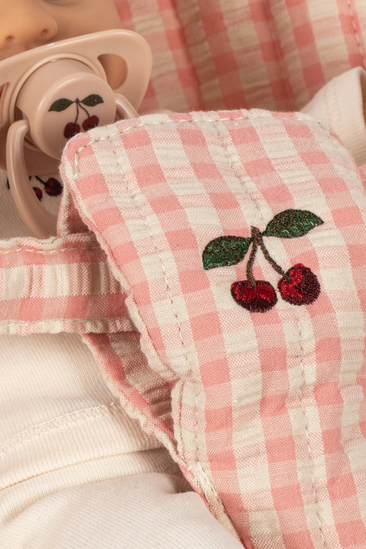 Zestaw prezentowy Poppy Doll Stroller Set PINK CHECK