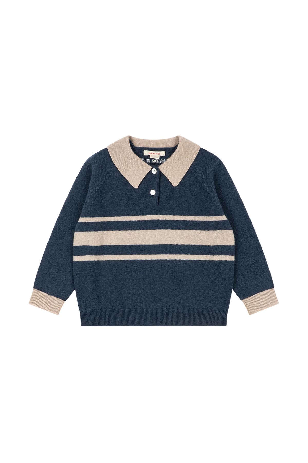 Wełniana bluza Basi Polo DARK BLUE STRIPE