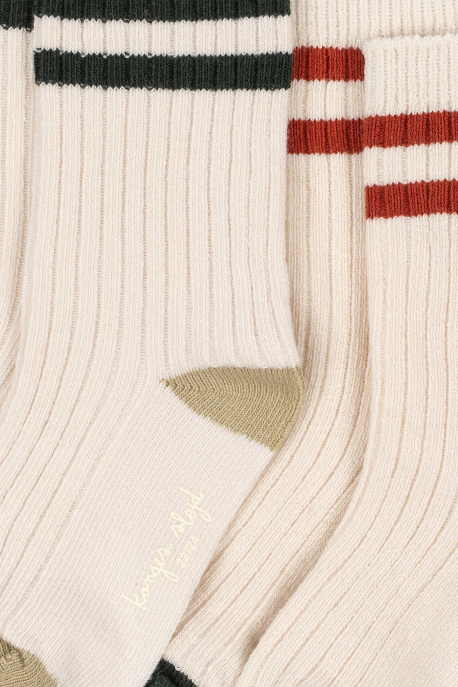 Skarpetki 2 Pack Rib Socks GREEN STRIPE