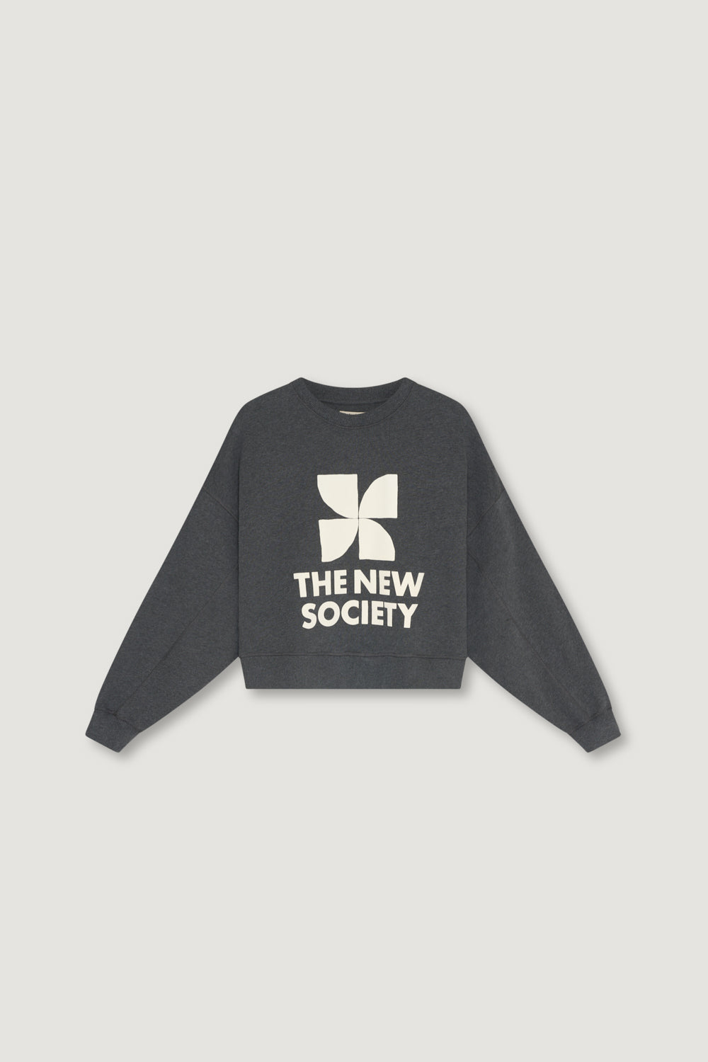 TNS Logo Sweatshirt Dark Grey Melange DARK GREY MELANGE