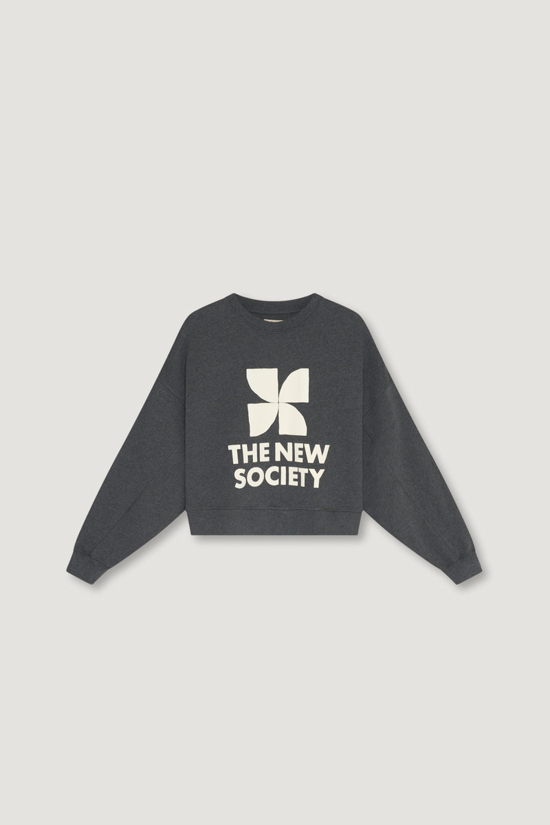 TNS Logo Sweatshirt Dark Grey Melange
