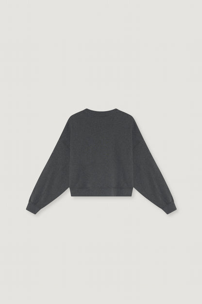 TNS Logo Sweatshirt Dark Grey Melange DARK GREY MELANGE