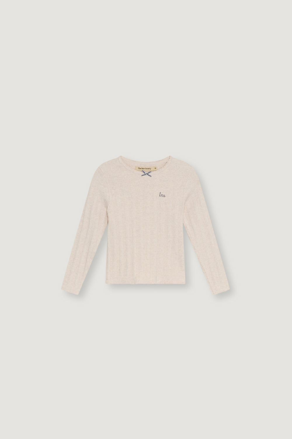 TNS Logo Tee Whisper White Melange WHISPER WHITE MELANGE