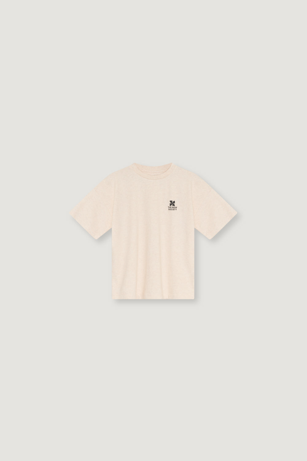 TNS Logo T-Shirt Whisper White Melange WHISPER WHITE MELANGE
