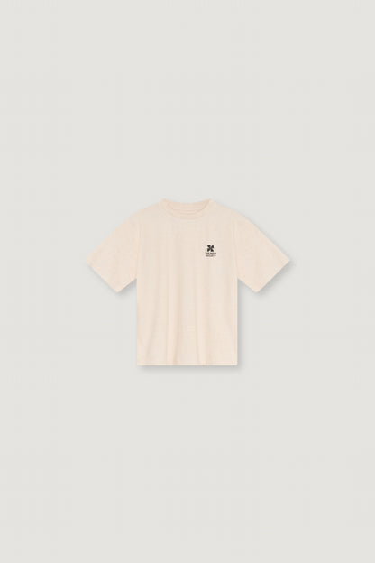 TNS Logo T-Shirt Whisper White Melange WHISPER WHITE MELANGE
