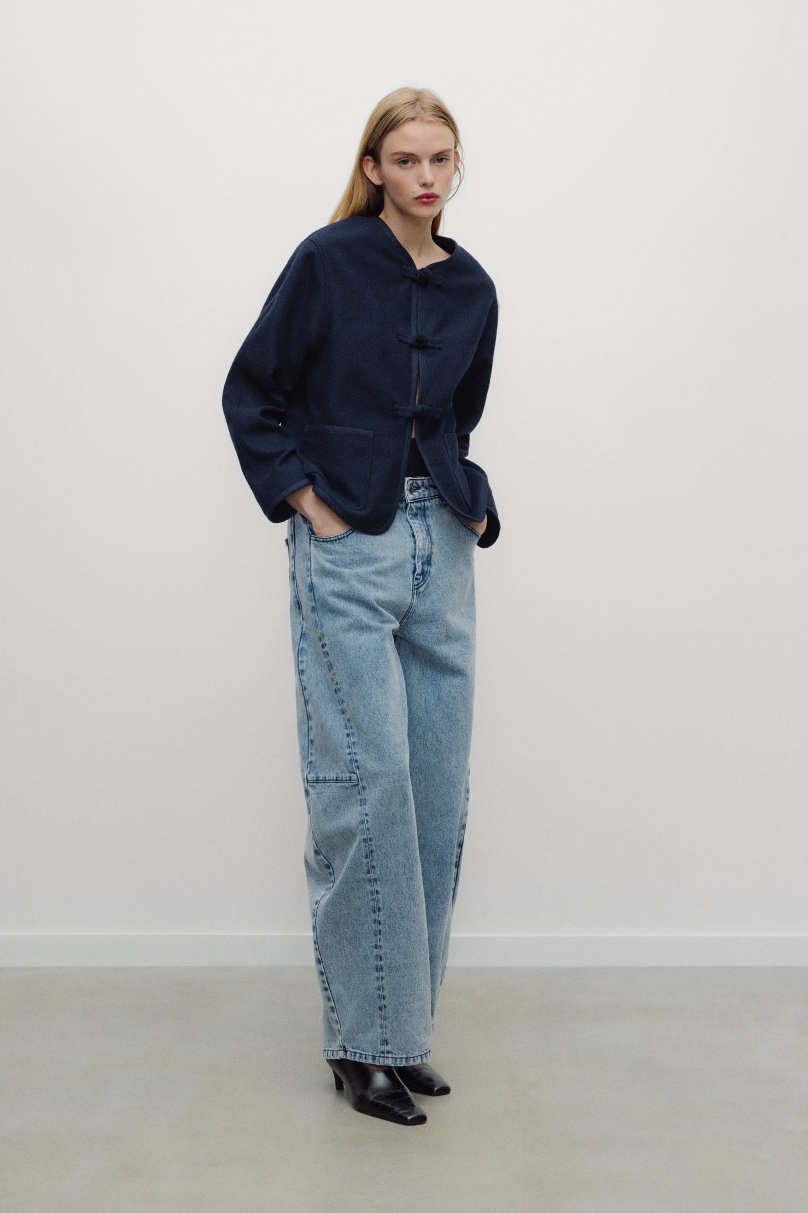 Indie Woman Coat BLACK IRIS