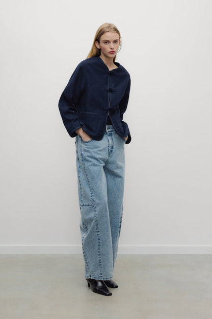 Indie Woman Coat BLACK IRIS