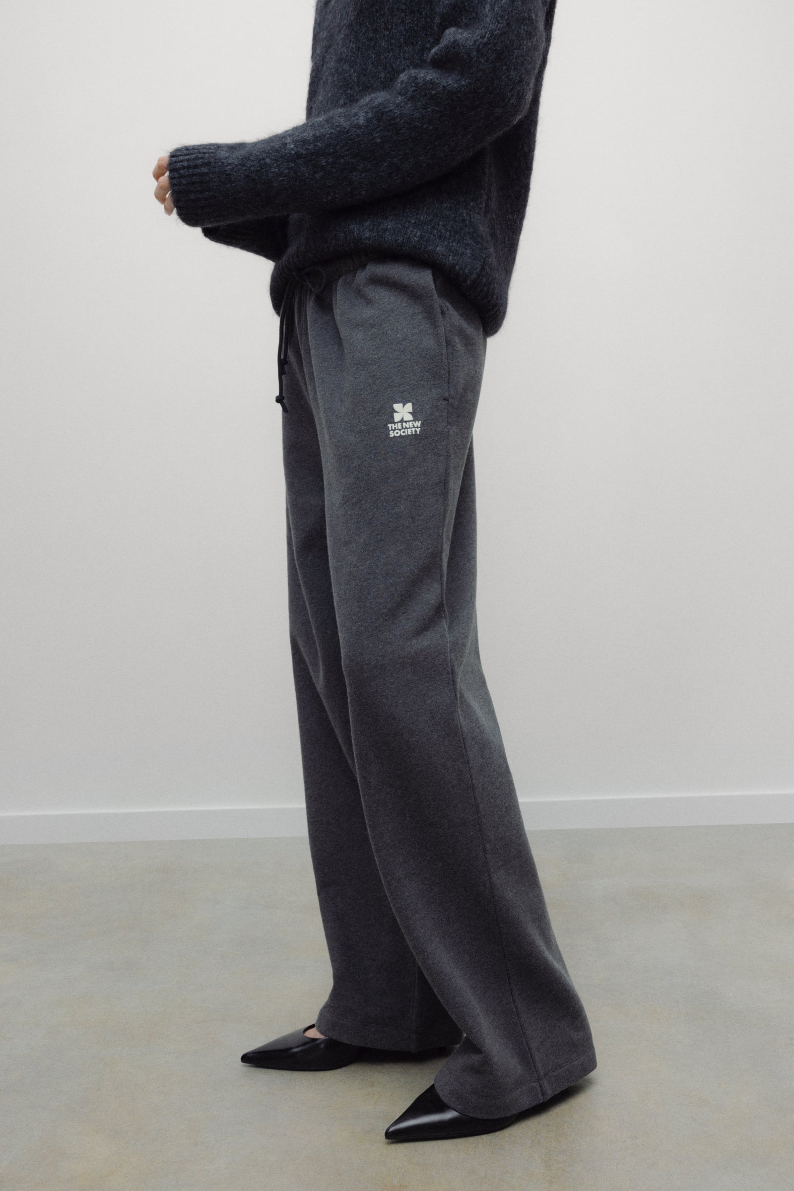 TNS Logo Woman Jogging Dark Grey Melange DARK GREY MELANGE