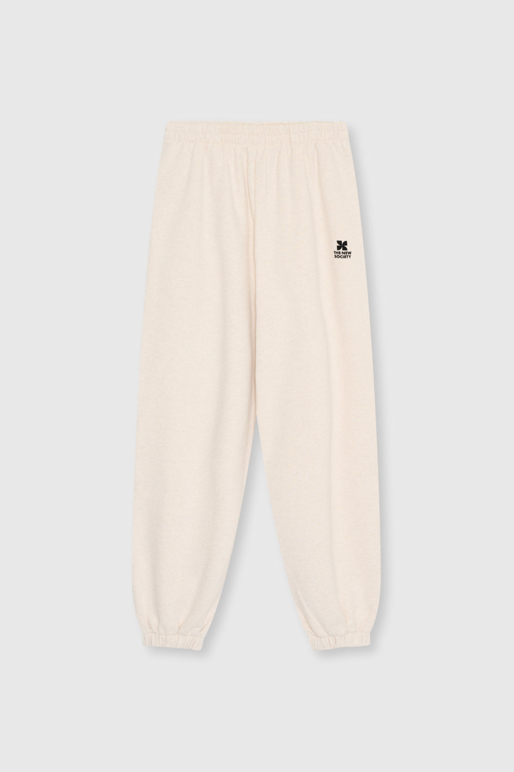 TNS Logo Woman Jogging Whisper White Melange