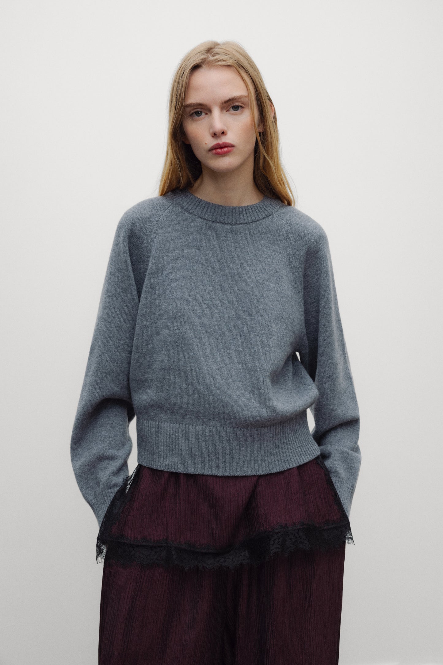 Breeze Woman Jumper Light Grey Melange