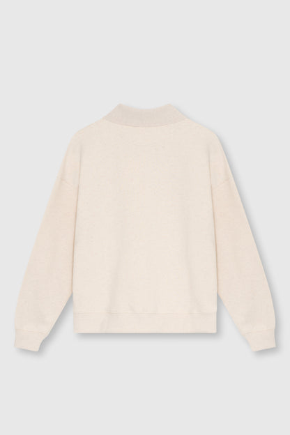 TNS Logo Woman Polo Whisper White Melange WHISPER WHITE MELANGE