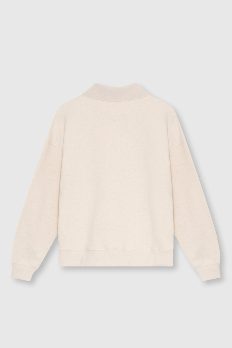TNS Logo Woman Polo Whisper White Melange