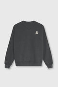 TNS Logo Rib Collar Woman Sweatshirt Dark Grey Melange DARK GREY MELANGE