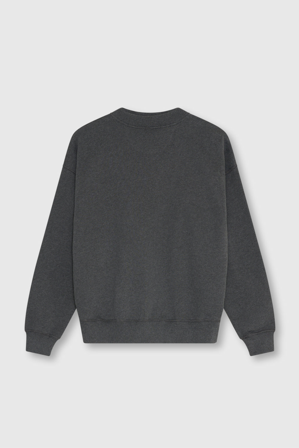 TNS Logo Rib Collar Woman Sweatshirt Dark Grey Melange DARK GREY MELANGE