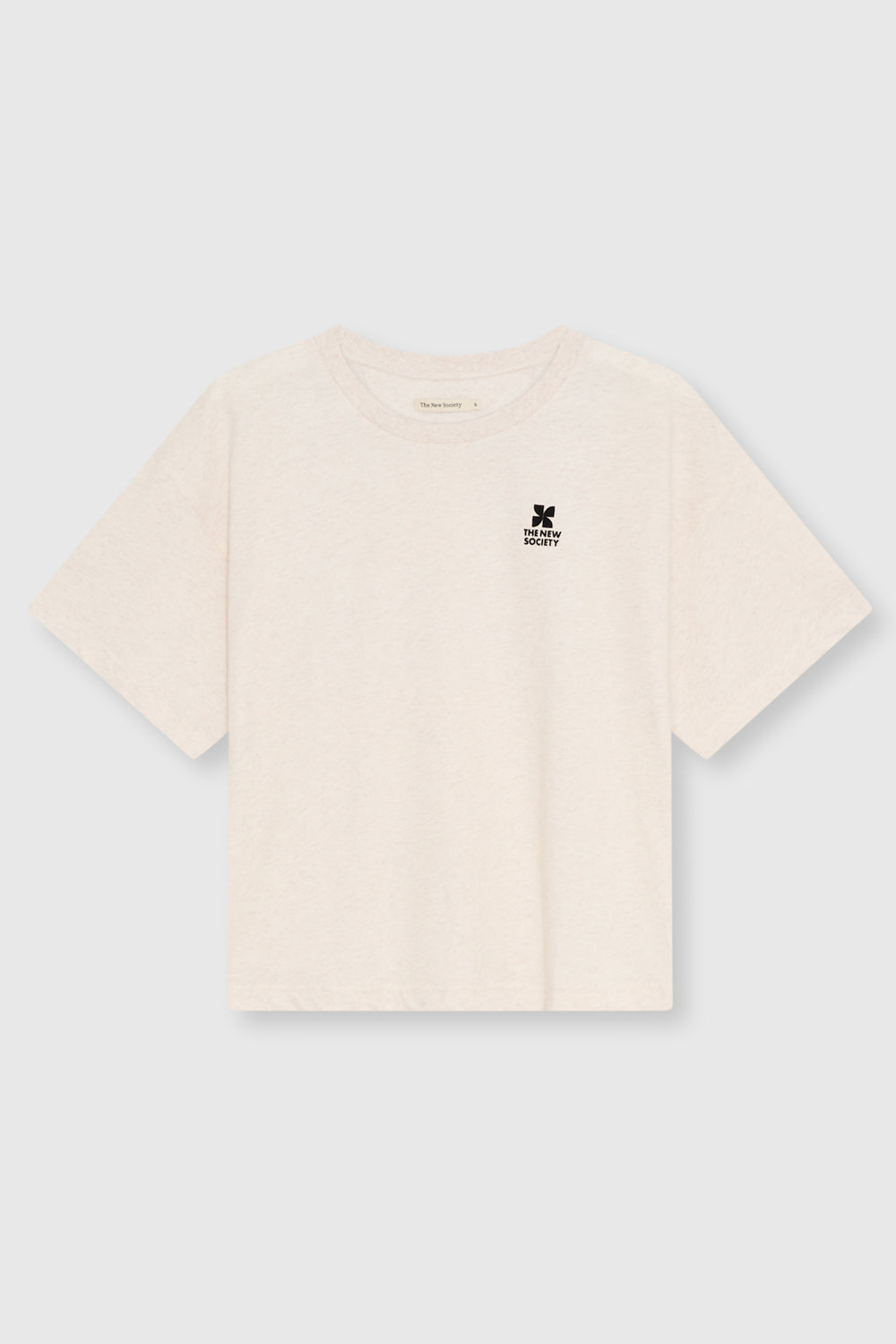 TNS Logo Woman T-Shirt Whisper White Melange WHISPER WHITE MELANGE