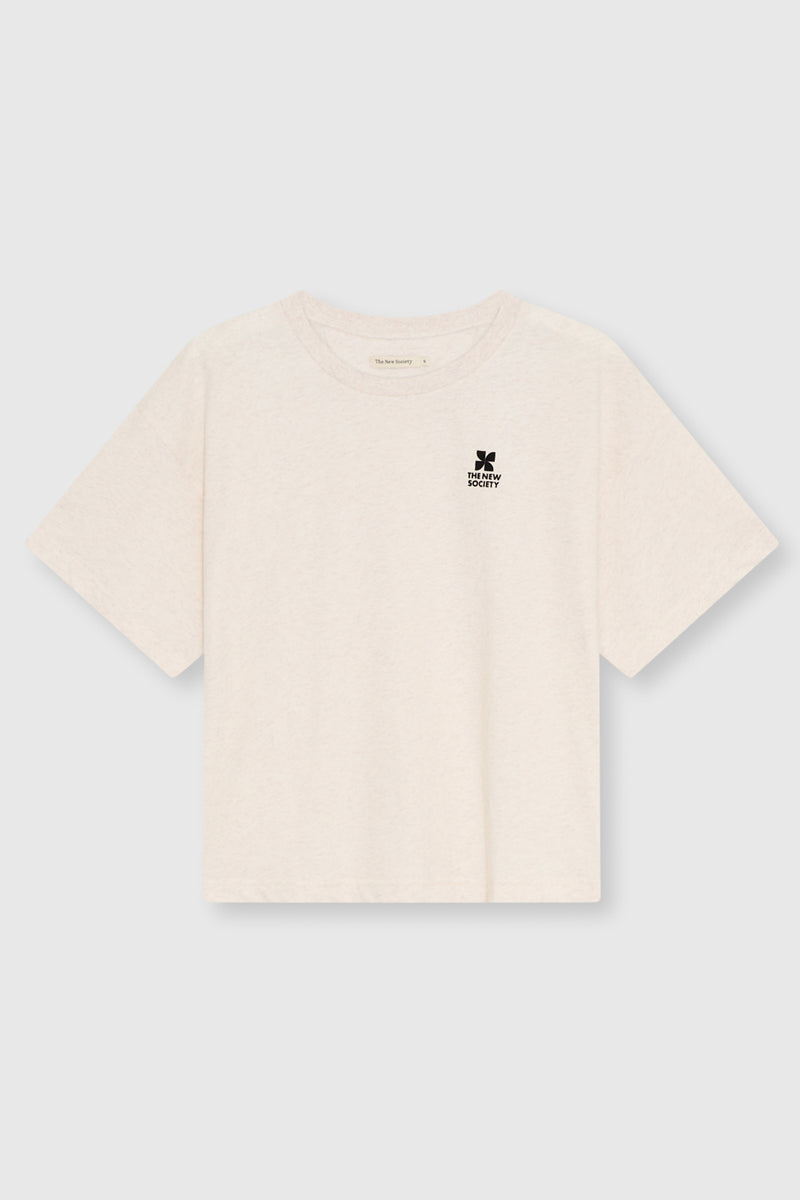 TNS Logo Woman T-Shirt Whisper White Melange