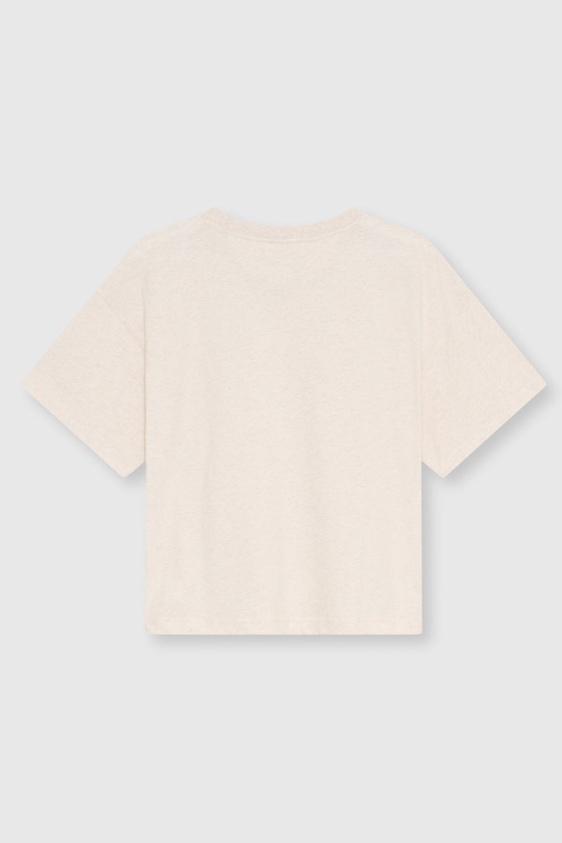 TNS Logo Woman T-Shirt Whisper White Melange
