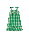 zwiewna sukienka Nina green check