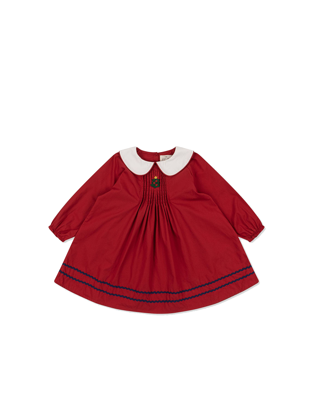 Elegancka sukienka świąteczna z bawełny organicznej Emeline Konges Slojd BÉBÉ Concept