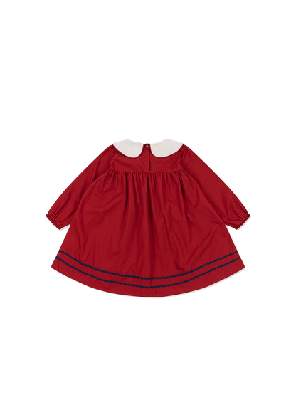 Elegancka sukienka świąteczna z bawełny organicznej Emeline Konges Slojd BÉBÉ Concept