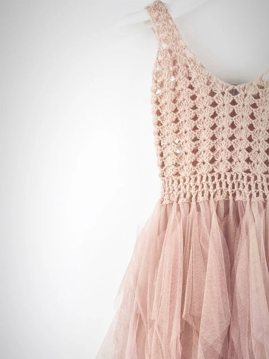 Sukienka baletowa z szydełkowanym topem Crochet Tutu Dress