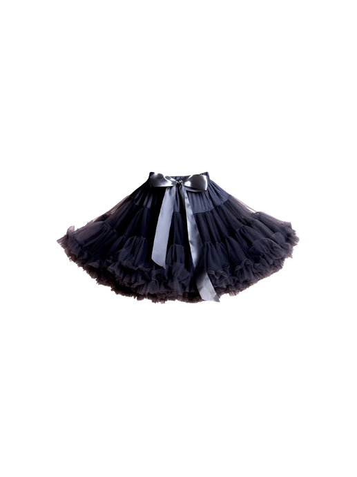 Spódnica z falbanami Petit Skirt + spódnica dla lalki gratis black