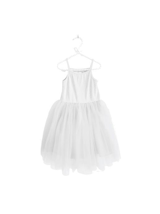 Sukienka baletowa z prążkowanym topem Rib Tutu Dress white