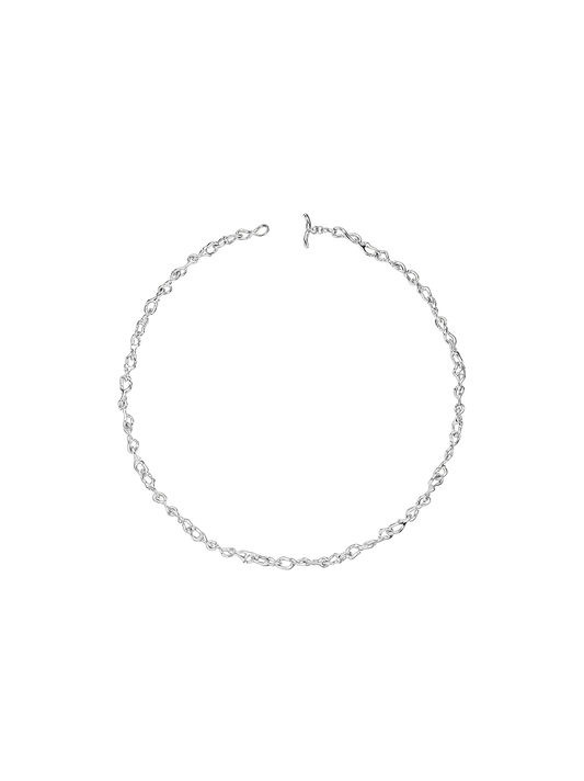 Масивне намисто з переробленого срібла Juno