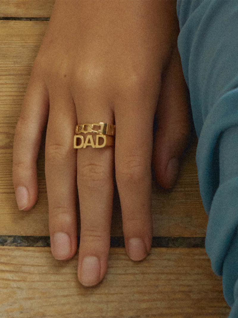 Pierścionek sygnet DAD Ring