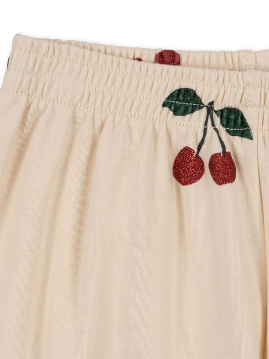 Bawełniane spodnie z brokatowym printem Malli