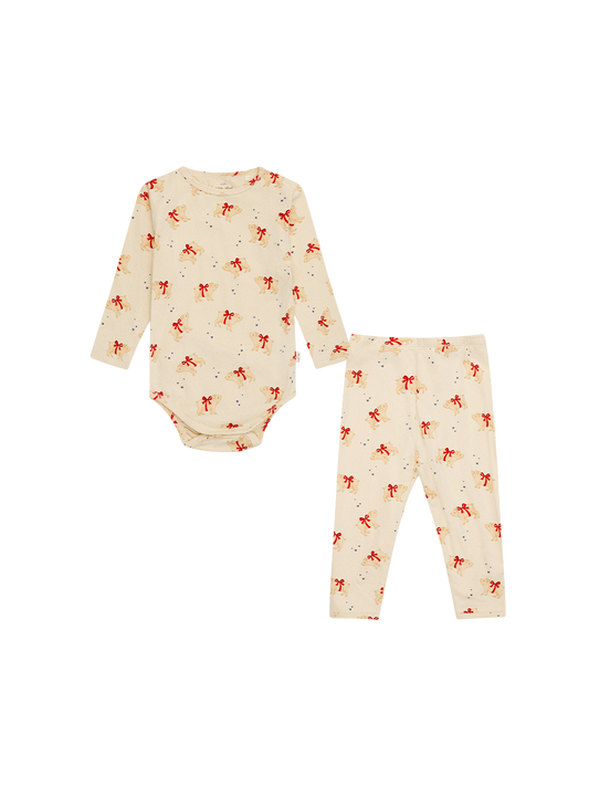 Świąteczny komplet piżamowy dla niemowląt