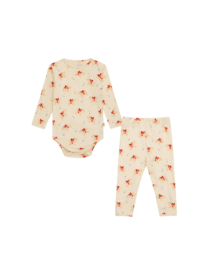 Świąteczny komplet piżamowy dla niemowląt